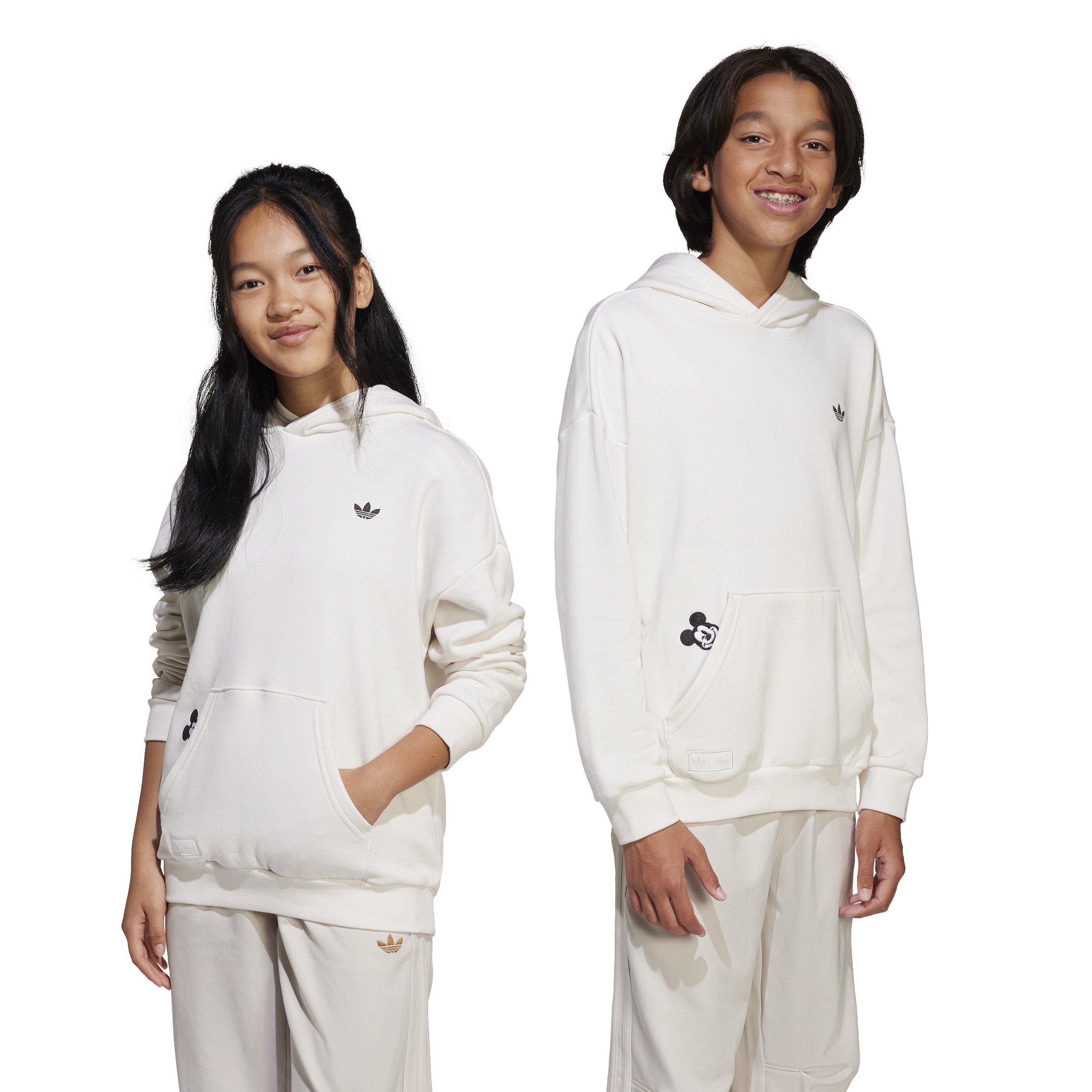 adidas Originals Big Kids' Disney Mickey Mouse Hoodie - White